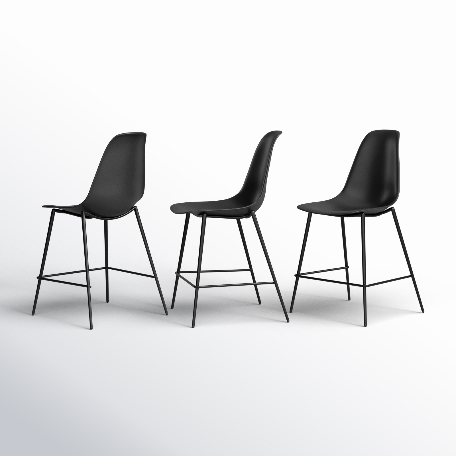 Isla 25" Bar Stool, Black