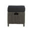 Wicker Outdoor Lounge Chair with Ottoman