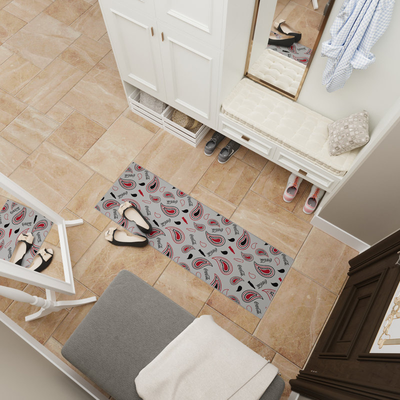 Tapis de couloir antidérapant 2 x 5 Coca-Cola
