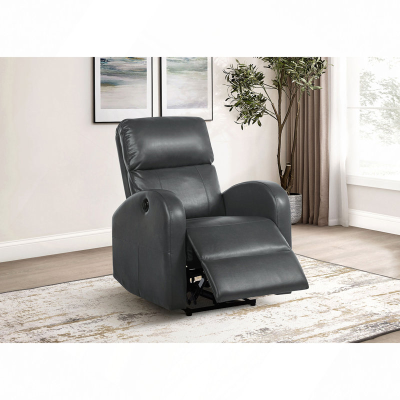 Fauteuil inclinable électrique rembourré, Gris