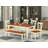 Laforce 6 - Person Solid Wood Solid Wood Top Four Leg Dining Set