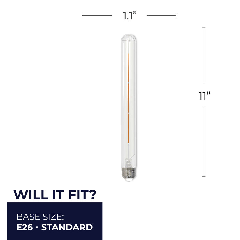 Équivalent à 40 watts, ampoule à DEL à intensité variable T9, (2700K) E26 / culot moyen (standard)