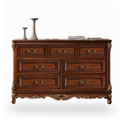 Commodes et commodes rectangulaires en bois massif brun