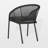 Stackable Aluminum Metal Outdoor Patio Dining Chairs Set Of 4 With Seat Cushion