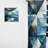 Zeta Nautical White And Blue Geometry Shapes I - Abstract Curtain - Velvet Room Darkening - 1 panel-1774560090