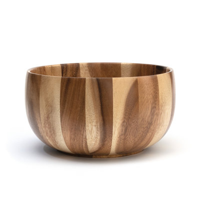 Grand bol à salade en acacia Sunburst