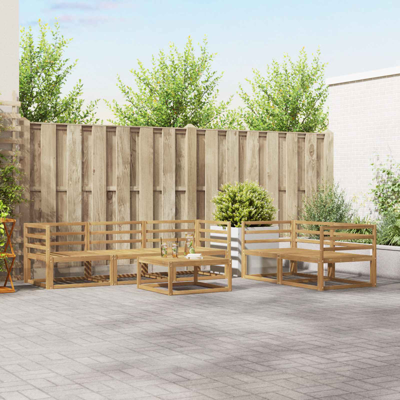  Outdoor Sofa Set 6 pcs Garden Furniture Patio Collection Backyard