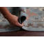 Tapis oriental gris / noir en laine