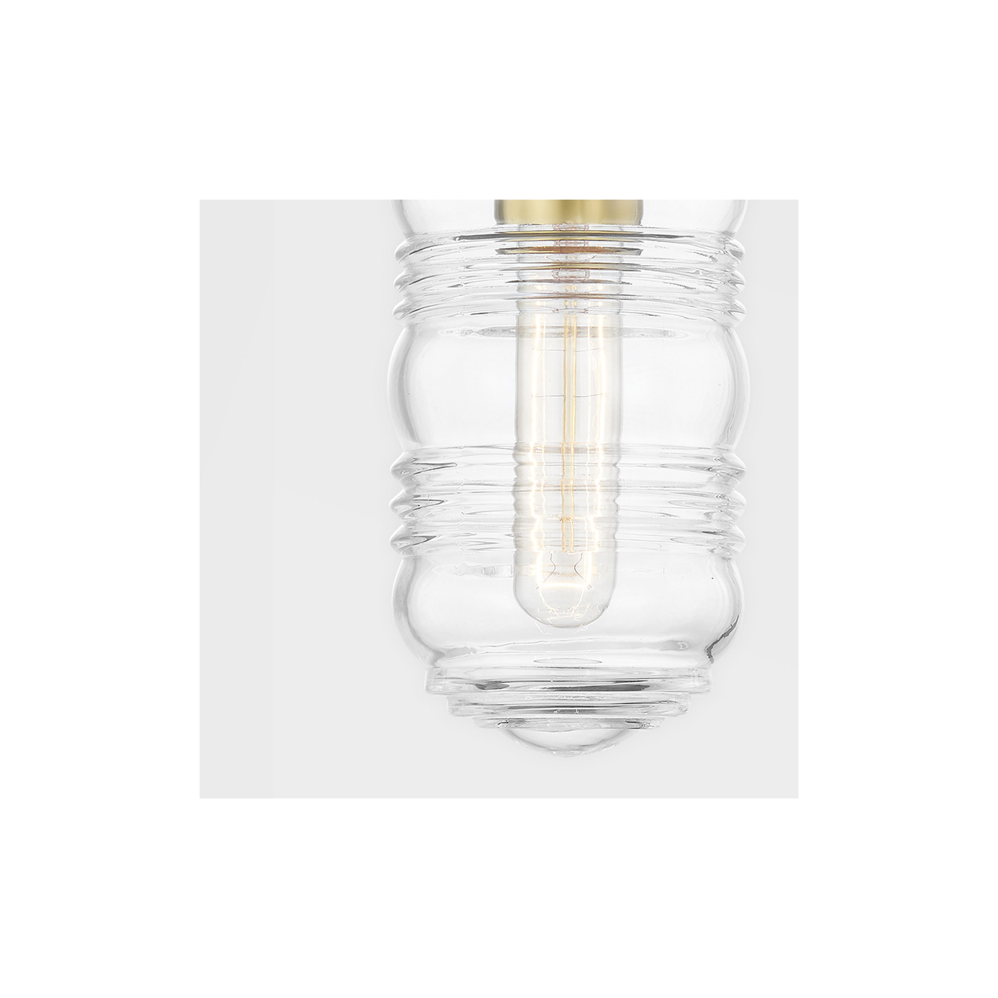 2 Light Dimmable Vanity Light, Aged Brass