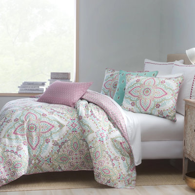 Ensemble d'édredon réversible en percale à tissage traditionnel - Jaipur