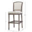 Tabouret 1PC avec siège et dossier rembourrés