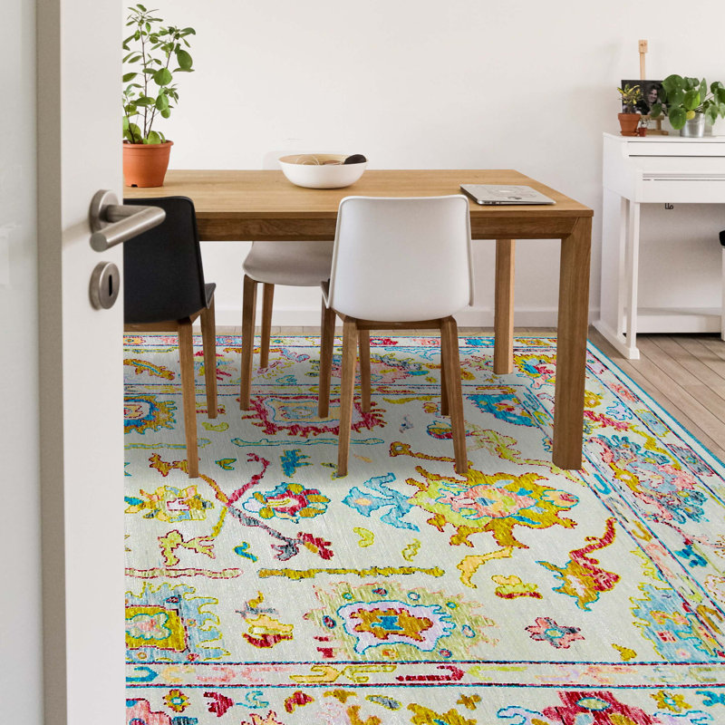 Floral Area Rug, Rectangle 10' x 14'