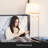 Madison 56 in. Modern LED Bedside Table Lamp with Fabric Drum Shade and Built-In USB Port