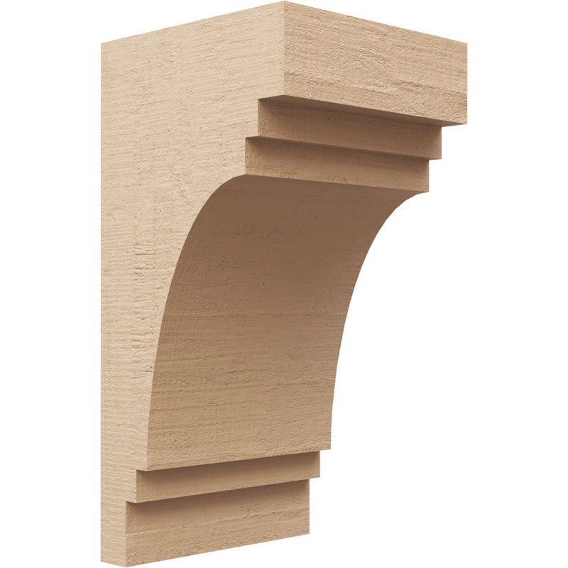 Bois de cèdre brut Pescadero, Corbeau Thane, brun clair apprêté, H 20 po x l 10 po x P 10 po