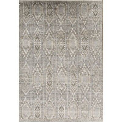 Hand-Knotted High-Quality Gray Area Rug