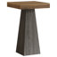 Table de bar carrée de 39,96 po de hauteur avec petite table en bois-126594105