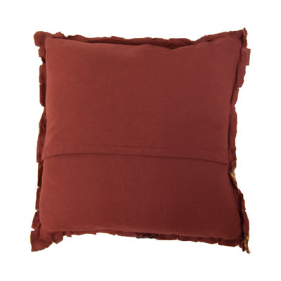 Donna Sharp Campfire Ragged Pieced Cotton Quilted Throw Pillow