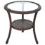 Patio et cour: 2 chaises et une table en verre. Confortable, - Rouille, table de loisirs extérieure facile à nettoyer pour les patios, balcons. Cadre en fer, respirant, plateau de table