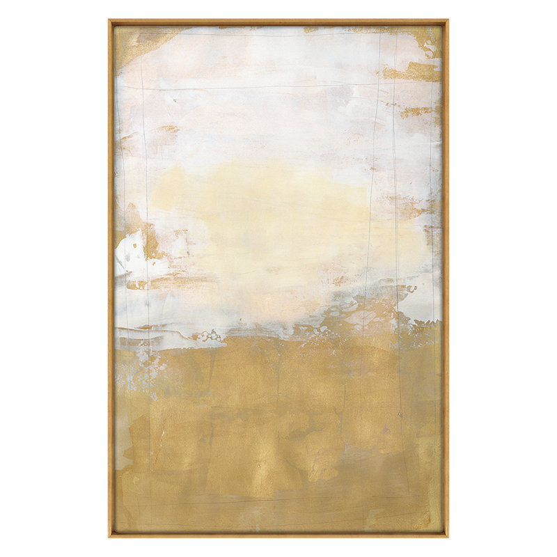 Gold Bar 2 Print by Harris, Maeve, 44" H x 29" W, Gold Framed
