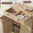 42" Farmhouse Shoe Cabinet with Barn Doors & Drawers, Adjustable Shelves Storage Organizer with Anti-Tip Design-1885617339