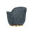 Hudnut Upholstered Swivel Armchair - Blue-420427585
