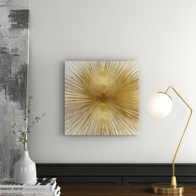 Radiant Gold by Abby Young - Print on Canvas, No Frame, 66.04 cm H x 66.04 cm W x 3.175 cm D