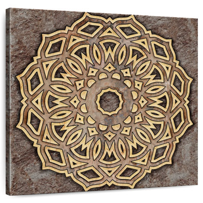 Kerner Round Carved Wood