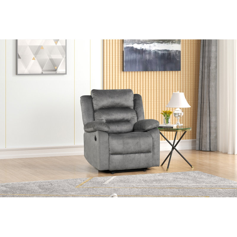 Fauteuil inclinable Zytaevius, Tissu gris bronze, Électrique