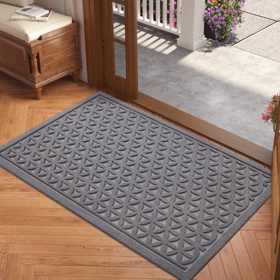 Indoor Doormat, Low Pile Indoor Doormat, Non Slip Entry Rugs for Inside, Dirt Trapper Welcome Mat, 24" x 35"