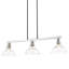 Luminaire suspendu linéaire à 3 lumières pour îlot de cuisine Searcy-994539221