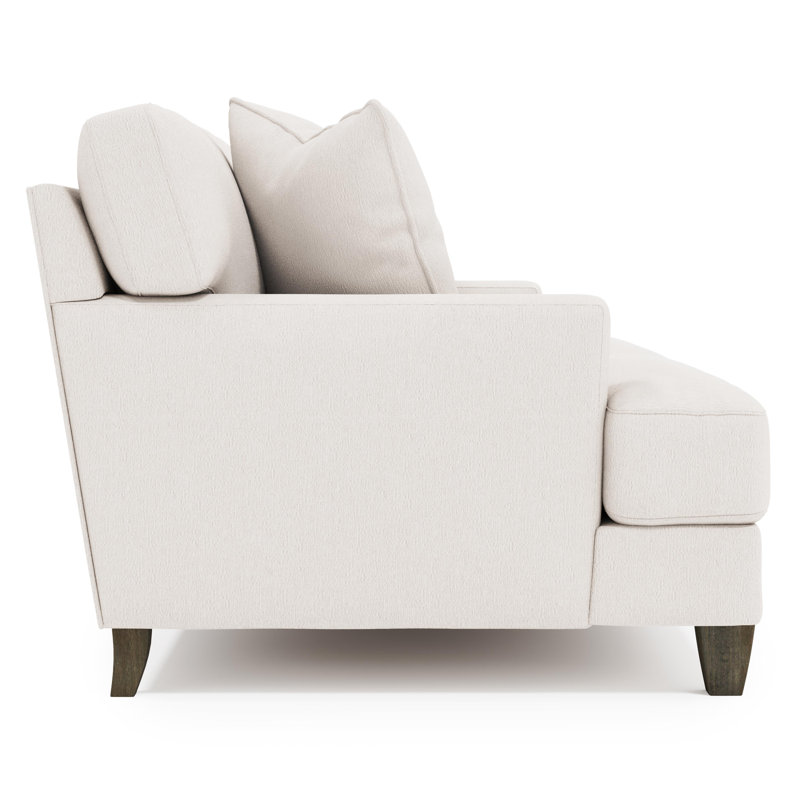 Mila Loveseat, Cream Boucle 1273-002, Aged Gray