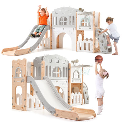 Fashionwu 59'' W HDPE Freestanding Slide