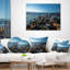 Coussin de cityscape skyscrapers aérienne et sea view-29075877-29075878