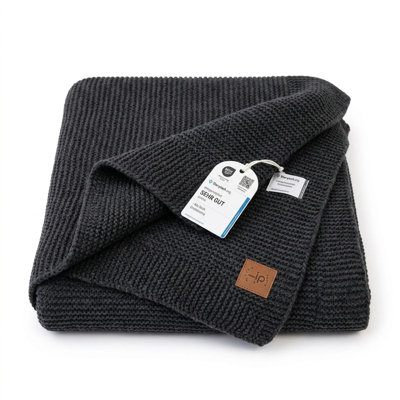 Couverture pour bébé en coton biologique Little Dedi 30 po x 40 po - Certifié GOTS, maille douce avec boîte-cadeau, couverture de chambre de bébé respirante pour lit de bébé et poussette, lavable à la machine