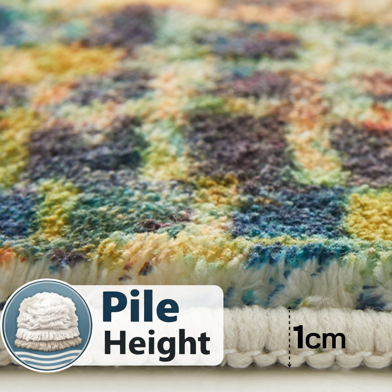 Oriental Machine Tufted Shag Area Rug, Rectangle 160 x 230 cm