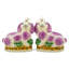 Pair of Pink Bunnies Glass Ornament-1957226084