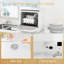 Countertop Dishwasher,  Dishwasher with Built-in 6L Water Tank White