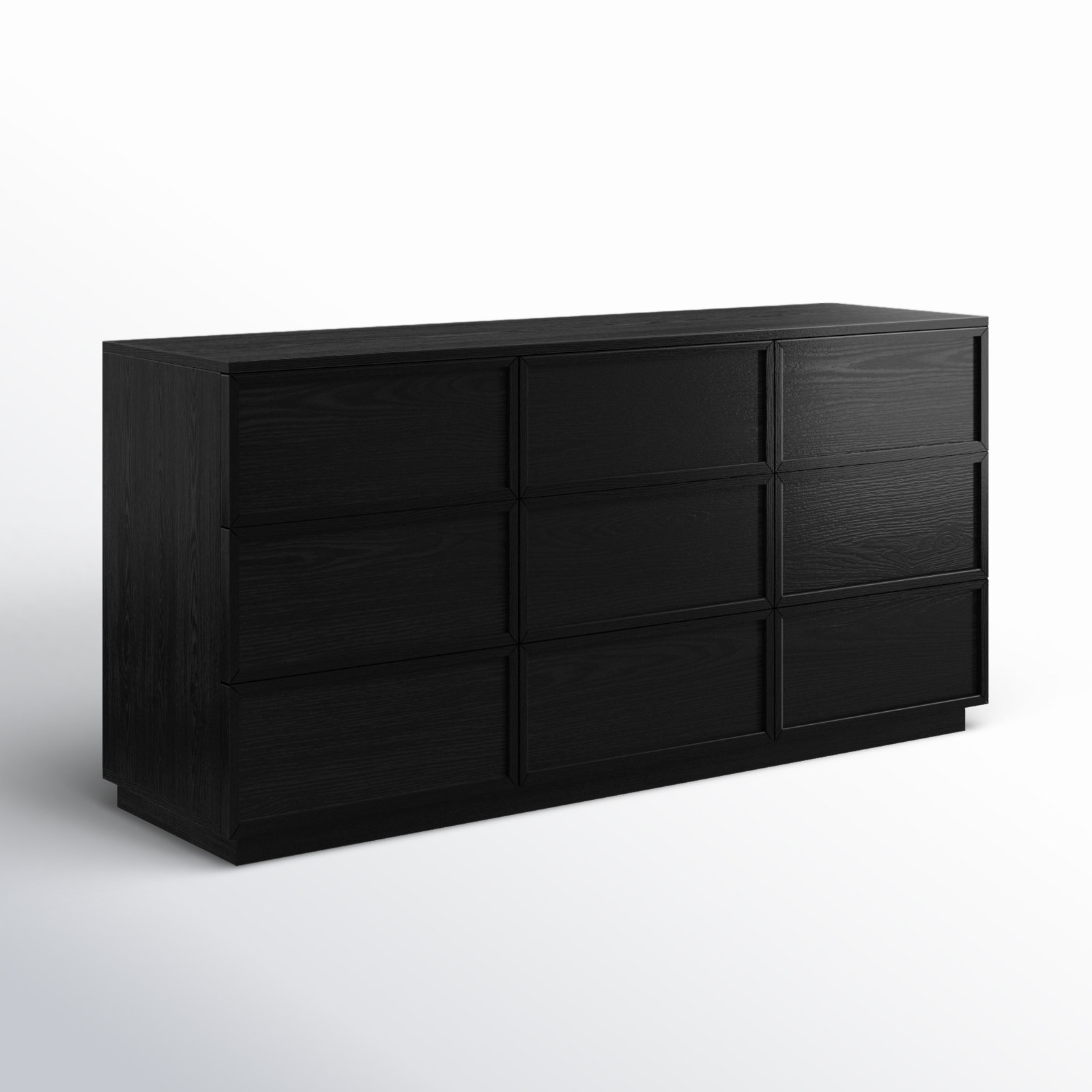 Hudson 9-Drawer Dresser , Black