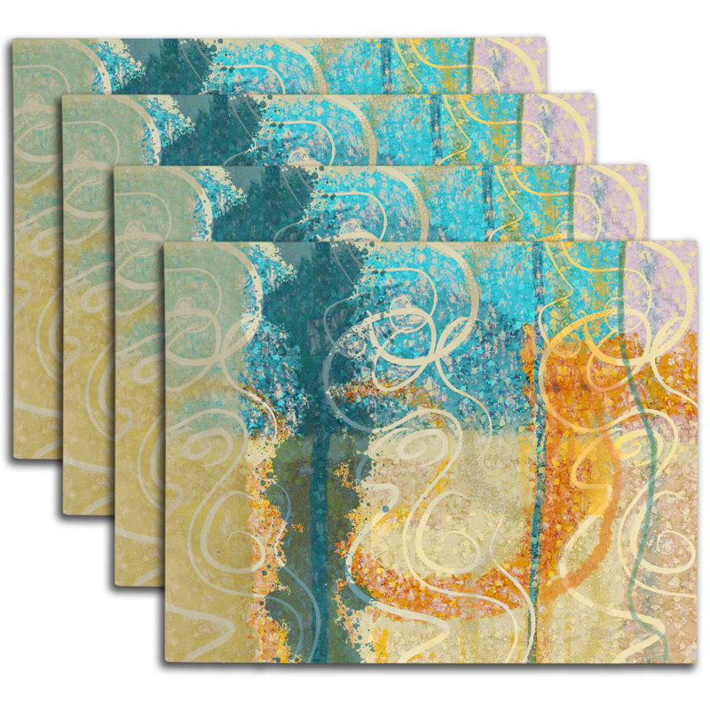 Napperon abstrait en polyester