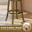 Swivel Bar Stools Set of 2, 30 Inch Bar Height Chairs w/Backrests and Wood Frame-128949373
