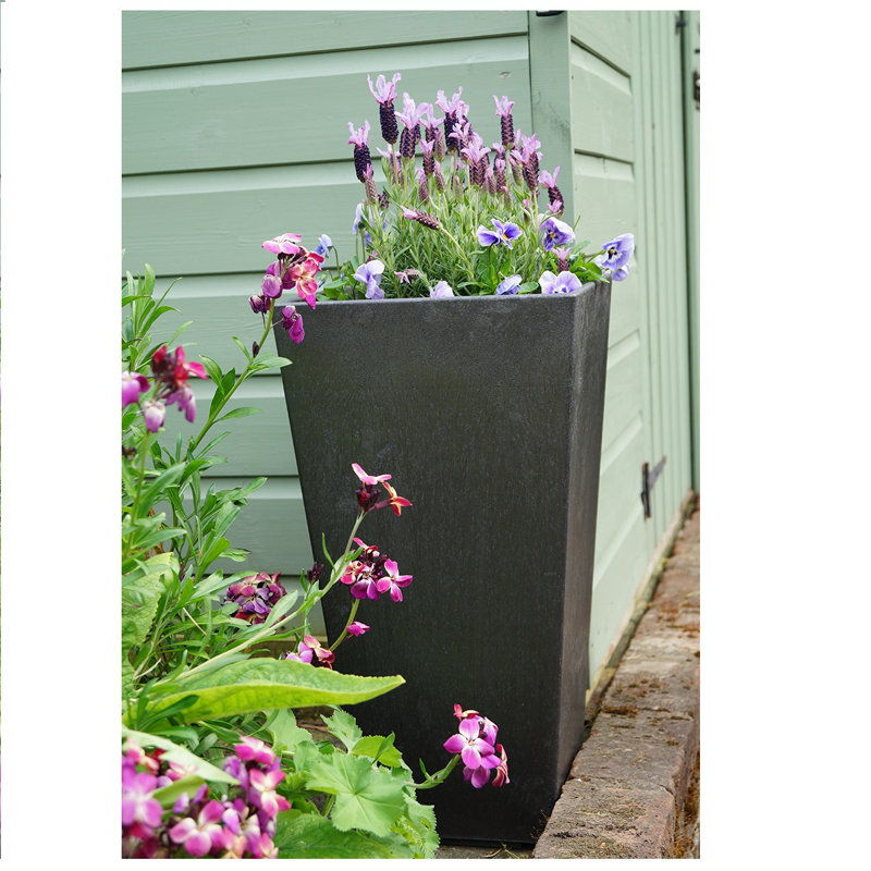 Sarris Pot Planter, Slate, 70cm H x 35cm W x 35cm D