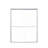 56"-60"W*72" H Semi-Frameless Double Sliding Shower Door, Bypass Shower Door, 1/4" (6Mm) Thick SGCC Tempered Glass Door-114613411