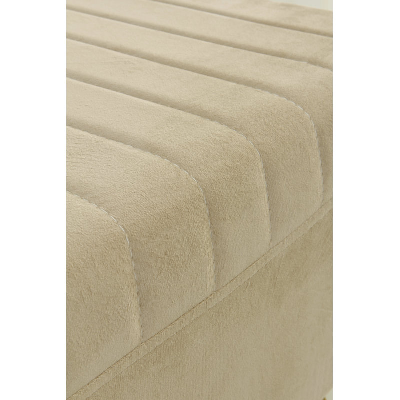Velvet Upholstered Bench