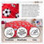 Coussin sensoriel avec blocs en mousse - grand tapis de sol pour enfants et adultes, housse en molleton rouge, 72 x 48 x 15 pouces-130132071