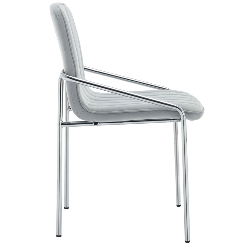 Chailee 48cm H Velvet Upholstered Metal Armchair