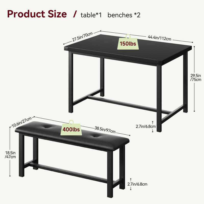 Marder 4 - Person Dining Set