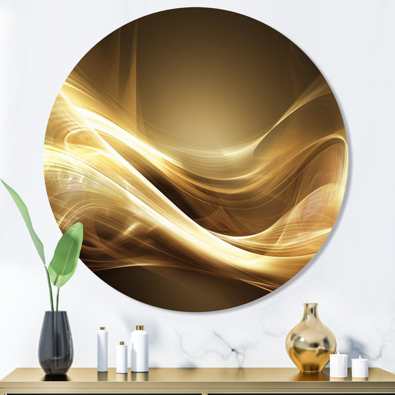 Or élégant canapé moderne III - art mural en métal, H 36 po x l 36 po x P 1 po