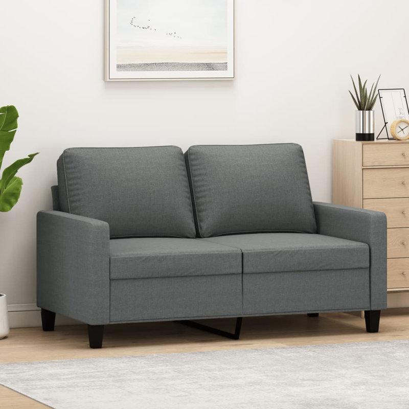 Polkton Upholstered Sofa, Dark Gray 100% Polyester, 31.5" H x 54.3" W x 30.3" D