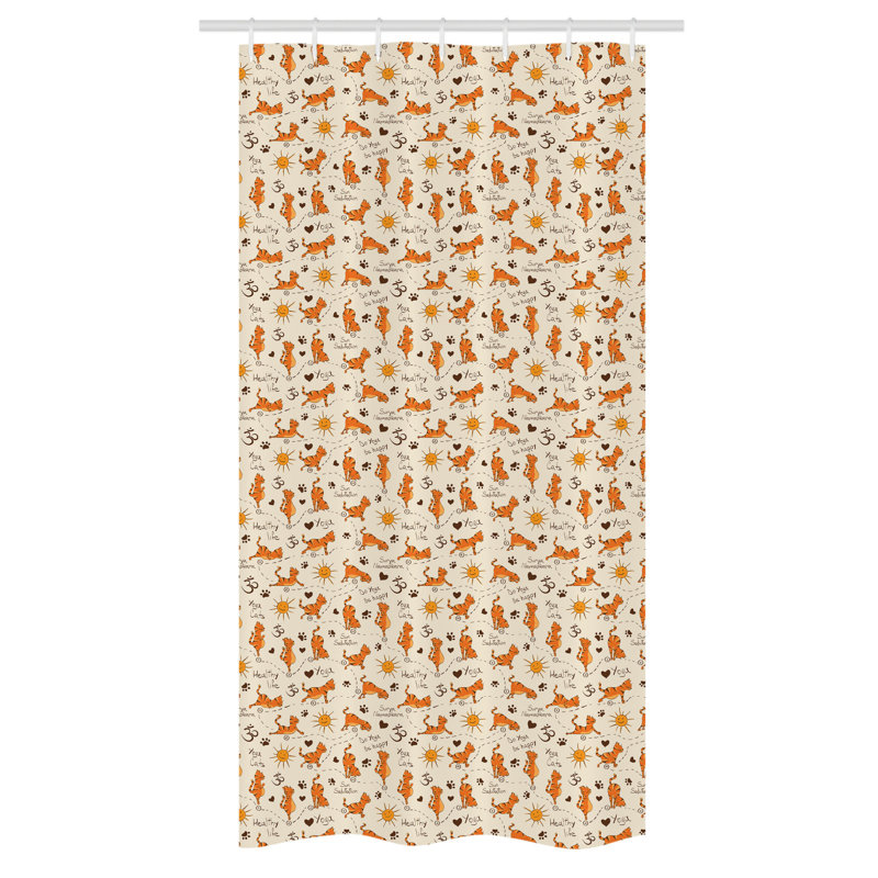 Kohlmann Shower Curtain with Hooks Included, 36" W x 72" L