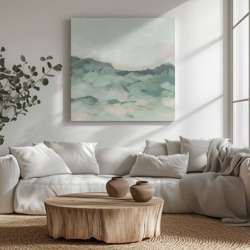 «Rolling Verdant Landscape I», reproduction sur toile, H 12 po x l 12 po x P 1,25 po, Toile tendue